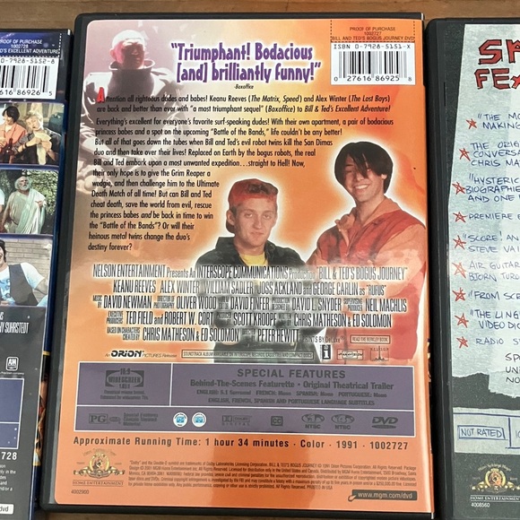 Bill & Ted's Most Excellent Collection 3 dvd set - Picture 15 of 16